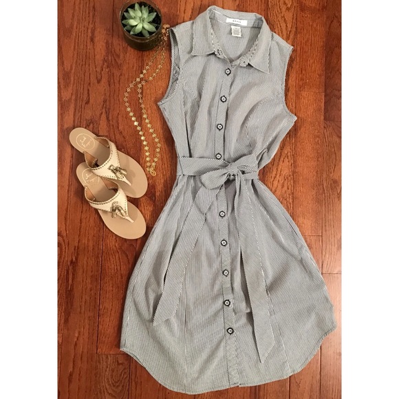 Grace Dresses & Skirts - Grace Striped Shirt Dress